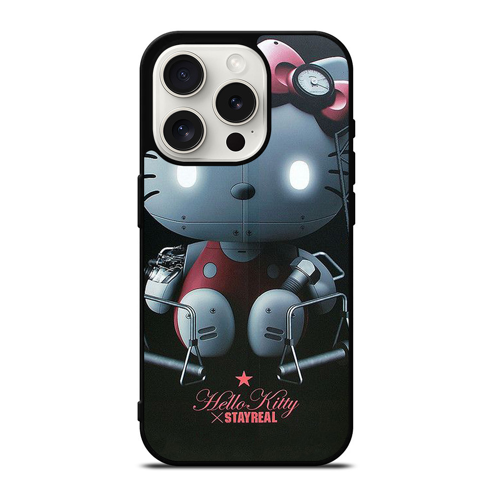 HELLO KITTY STAYREAL ROBOT iPhone 15 Pro Case Cover